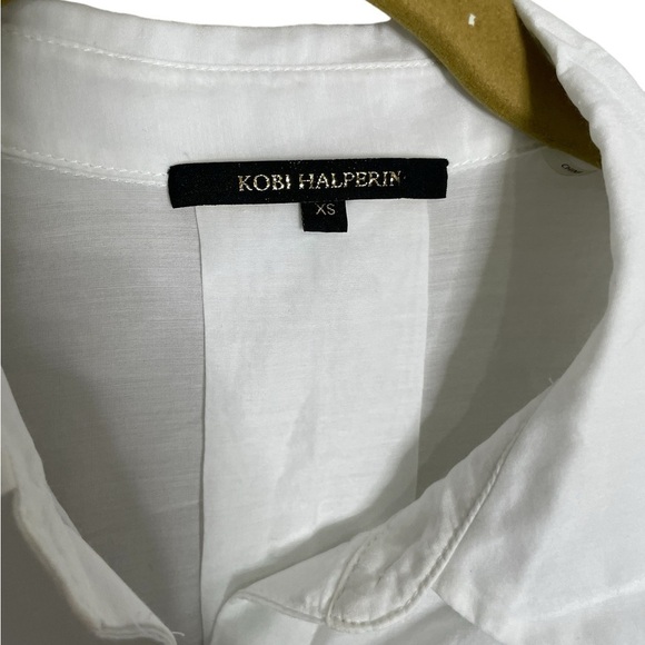 Kobi Halperin White Silk Blend Button Down Shirt XS - Picture 3 of 5
